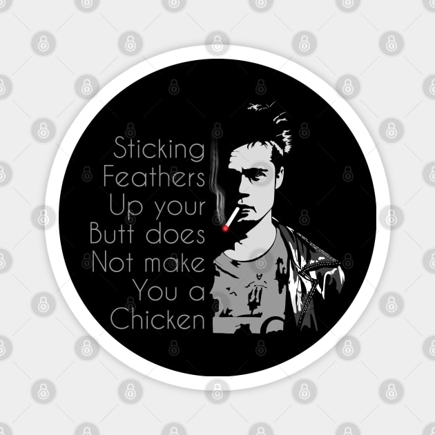 Tyler Durden quote Magnet by Randomart